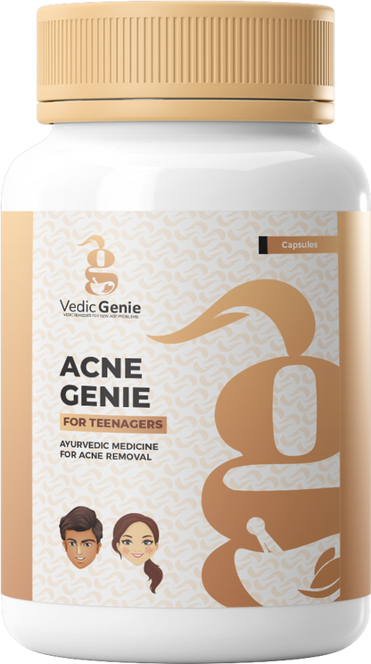 Acne Genie for Teenagers – Ayurvedic supplement bottle
